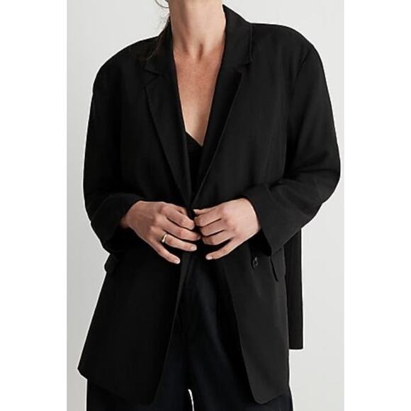 Madewell Relaxed Oversized Softdrop Long Sleeve Button Blazer US Women's S New